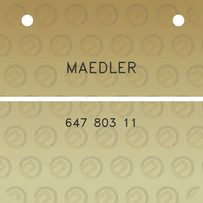 maedler-647-803-11