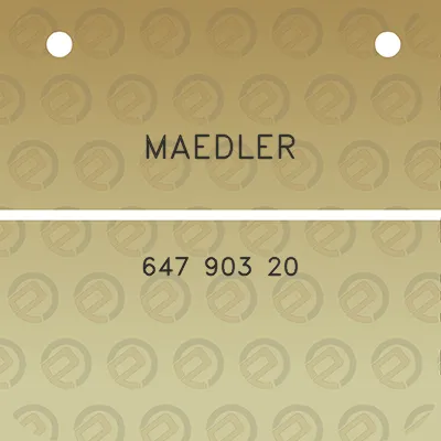 maedler-647-903-20