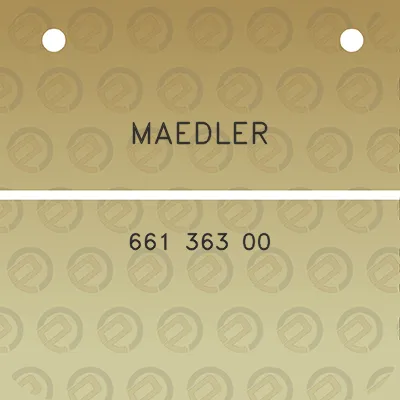 maedler-661-363-00