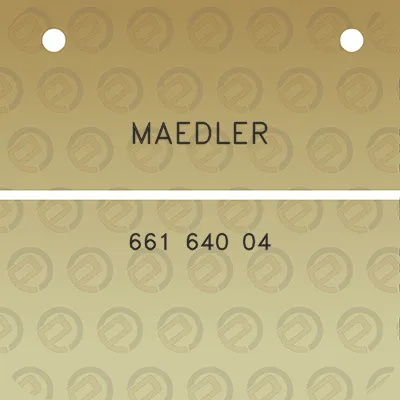 maedler-661-640-04