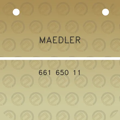 maedler-661-650-11