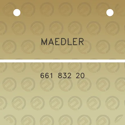 maedler-661-832-20