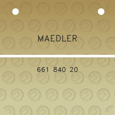 maedler-661-840-20