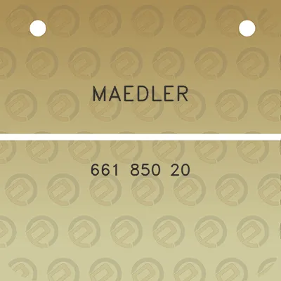 maedler-661-850-20