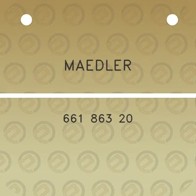 maedler-661-863-20