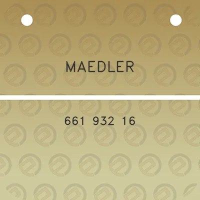 maedler-661-932-16