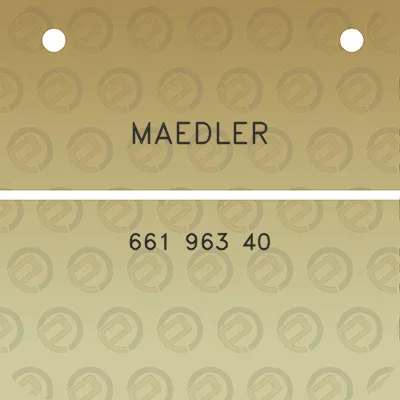 maedler-661-963-40