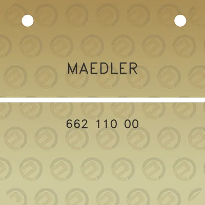 maedler-662-110-00