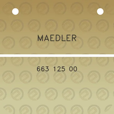 maedler-663-125-00