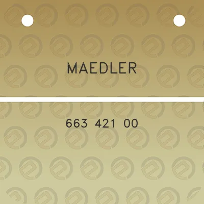 maedler-663-421-00