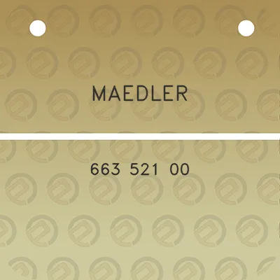 maedler-663-521-00