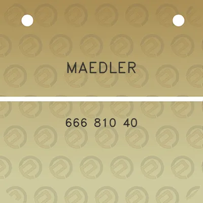 maedler-666-810-40