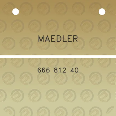 maedler-666-812-40