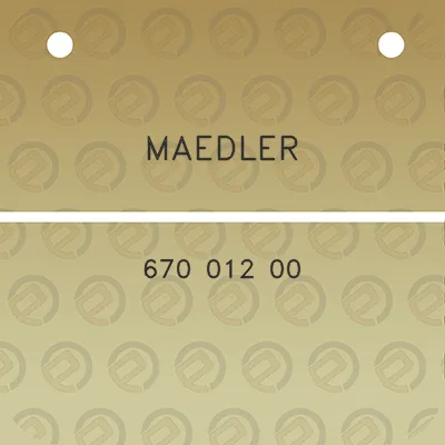 maedler-670-012-00