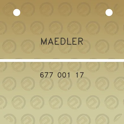 maedler-677-001-17