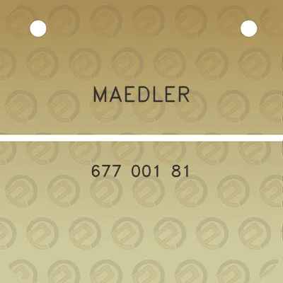 maedler-677-001-81