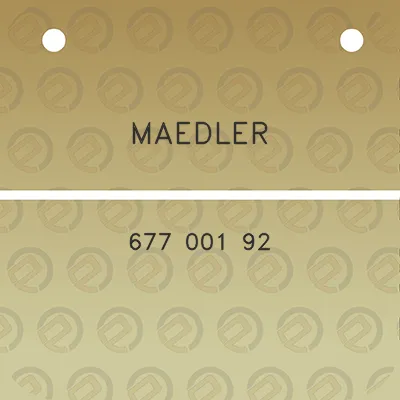 maedler-677-001-92