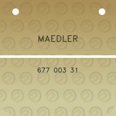 maedler-677-003-31