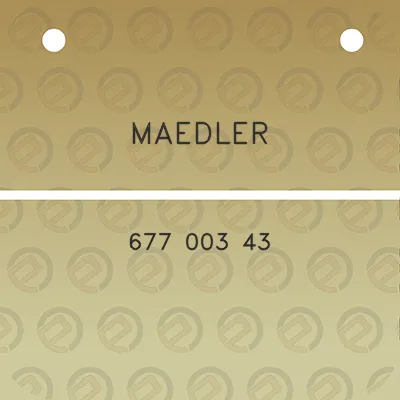 maedler-677-003-43