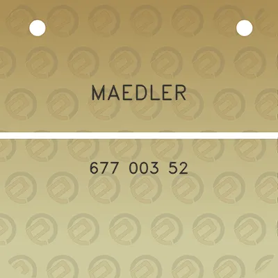 maedler-677-003-52