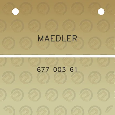 maedler-677-003-61