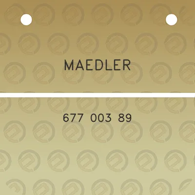 maedler-677-003-89