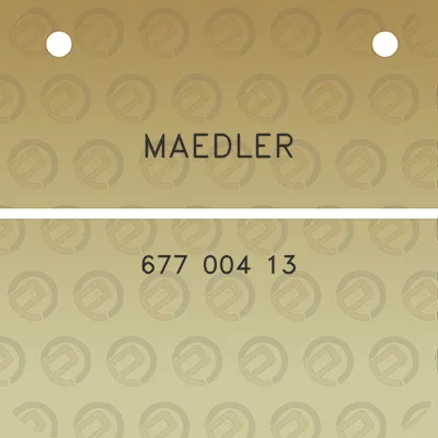 maedler-677-004-13