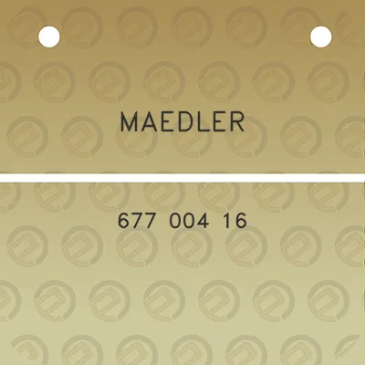 maedler-677-004-16