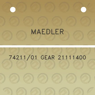 maedler-7421101-gear-21111400