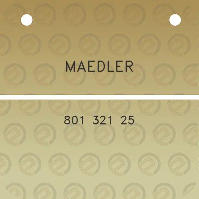 maedler-801-321-25