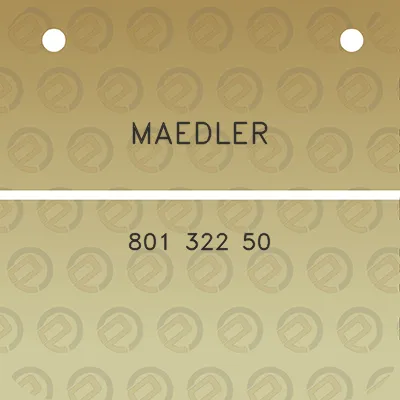 maedler-801-322-50