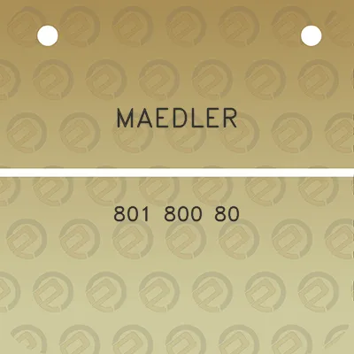 maedler-801-800-80