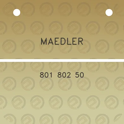 maedler-801-802-50