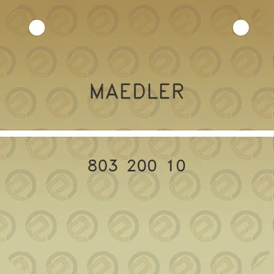 maedler-803-200-10