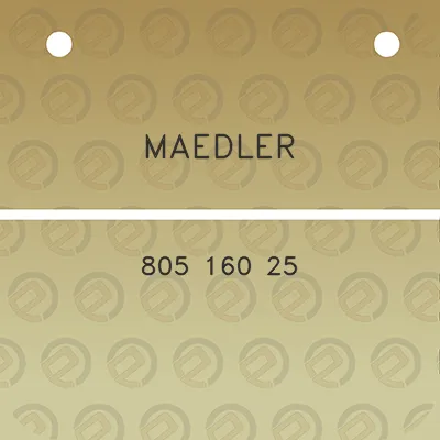 maedler-805-160-25