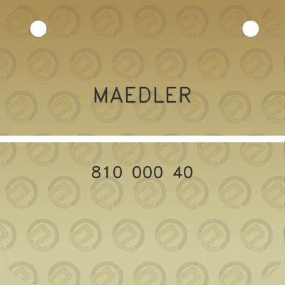 maedler-810-000-40