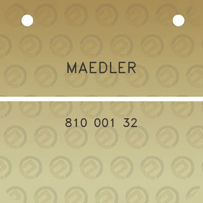 maedler-810-001-32