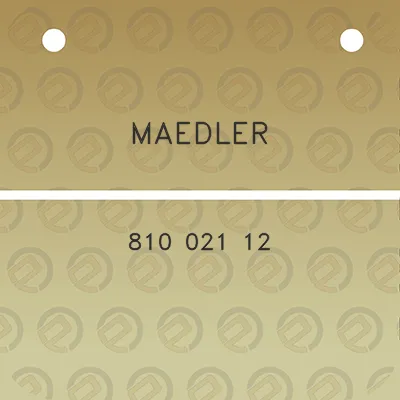 maedler-810-021-12