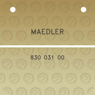 maedler-830-031-00