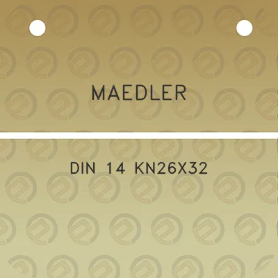 maedler-din-14-kn26x32