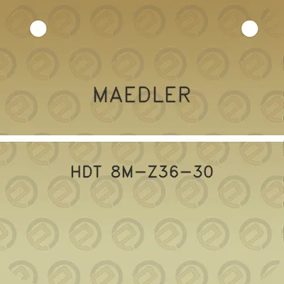 maedler-hdt-8m-z36-30