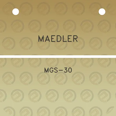 maedler-mgs-30