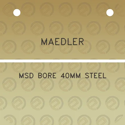 maedler-msd-bore-40mm-steel