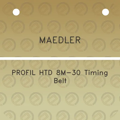 maedler-profil-htd-8m-30-timing-belt