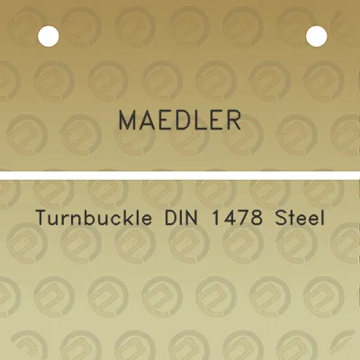 maedler-turnbuckle-din-1478-steel