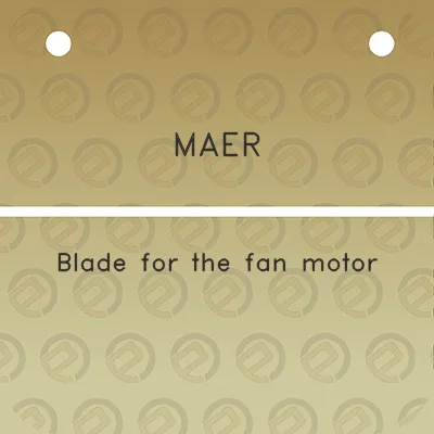 maer-blade-for-the-fan-motor