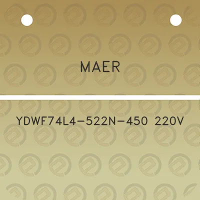 maer-ydwf74l4-522n-450-220v