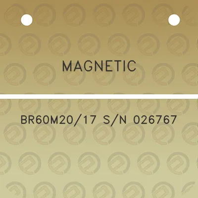 magnetic-br60m2017-sn-026767