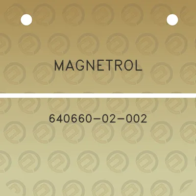 magnetrol-640660-02-002