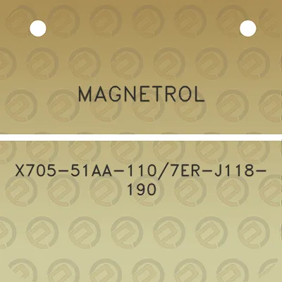 magnetrol-x705-51aa-1107er-j118-190